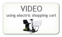 Using electric shopping cart